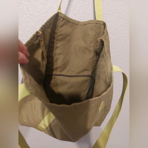 Haiku origami Packable Tote lime green double strap nylon outdoor travel - Picture 6 of 8